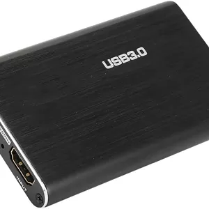 کارت کپچر بازی Elprico، دستگاه صوتی و تصویری USB3.0 4K 60Hz، مبدل Full HD 1080P سازگار با / Switch / One & 360 / پخش زنده / ضبط ویدیو (مشکی)