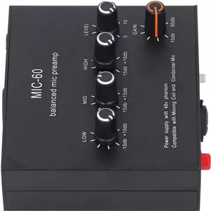 پری امپ میکروفون Dpofirs با ورودی DC5-12V 48V برای پخش