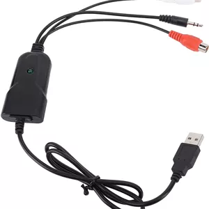 دستگاه ضبط صدا USB، تبدیل نوار کاست به MP3، گیرنده صدا با نرم افزار ویرایش، اتصال چند منظوره، مصرف برق پایین، با رابط 3.5 میلی متری و AV