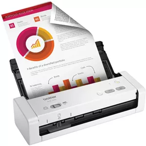 اسکنر اسناد موبایل و رومیزی Brother ADS-1200، قابل حمل و سبک با سرعت اسکن سریع، 25ppm/50ipm، سرعت اسکن رنگی 2 طرفه | 5WDC0100173