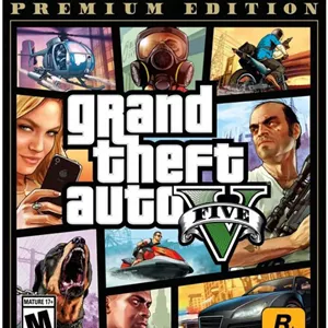 بازی Grand Theft Auto V نسخه Premium برای Xbox، نسخه ایالات متحده، ژانر اکشن و ماجراجویی، رده سنی M (17 )