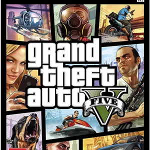 بازی راک‌استار Grand Theft Auto V، منطقه PAL EUR، برای ایکس‌باکس 360، شرکت در چالش‌های چندنفره، رده سنی 18  PEGI | X11-40711 PAL