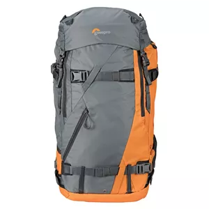 کوله پشتی Lowepro Powder Backpack 500 AW / رنگ خاکستری و نارنجی