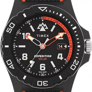 ساعت غواصی مردانه Timex Expedition North - بند مشکی صفحه مشکی بدنه مشکی