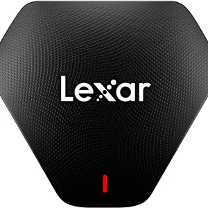 کارت‌خوان چندکاره لکسار پروفشنال 3 در 1 USB 3.1، پشتیبانی از کارت‌های SD، microSD و CF (LRW500URBNA)