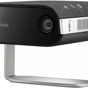 پروژکتور ViewSonic M1X، سیستم تصویر WVGA 0.2 اینچی، رزولوشن اصلی 854 x 480، روشنایی 360 لومن LED، نسبت پرتاب 1.2، لنز F 1.7، F 5.5mm، اندازه تصویر 24 تا 100 اینچ، مشکی | M1X