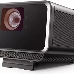 پروژکتور سینمای خانگی هوشمند قابل حمل LED با پرتاب کوتاه ViewSonic X10-4K True 4K UHD، روشنایی 2400 لومن LED، بلوتوث و Wi-Fi، نسبت پرتاب کوتاه 0.8، بلندگوهای داخلی، مشکی | VS17612