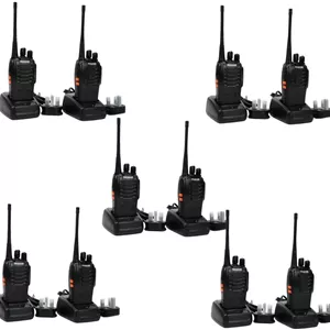 بسته دوتایی رادیو دو طرفه قابل حمل پرومِیج کانکت PC-WT-700، 420-450 مگاهرتز، 16 کانال، باتری 1500 میلی آمپر ساعت، آلارم اضطراری، چراغ قوه، عملکرد VOX، کیفیت بالا و قابل اعتماد، بسته 10 عددی | PC-WT-700