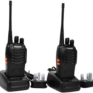 بسته دوتایی رادیو دو طرفه قابل حمل پرومِیج کانکت PC-WT-700، 420-450 مگاهرتز، 16 کانال، باتری 1500 میلی آمپر ساعت، آلارم اضطراری، چراغ قوه، عملکرد VOX، کیفیت بالا و قابل اعتماد | PC-WT-700