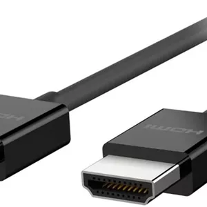 کابل HDMI پرسرعت Belkin Ultra HD طول 2 متر - کابل HDMI ممتاز با کیفیت 4K، Dolby Vision، HDR10، نمایش بهینه برای Apple TV 4K، Apple TV، MacBook و دستگاه های دارای HDMI - مشکی | AV10175BT2MBKV2