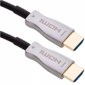 کابل HDMI به HDMI HDTV 2.0، ARC 4K 60Hz، تا 48 گیگابیت بر ثانیه، 2160P Ultra HD، 4K UHD، طول 30 متر، مشکی / خاکستری