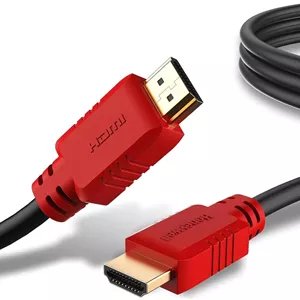 کابل HDMI پرسرعت هانیول نسخه 1.4 با اترنت، 20 متر (65.5 فوت)، 10.2 گیگابیت بر ثانیه، پشتیبانی از رزولوشن 3D/4Kx2K Ultra HD، برای تمام دستگاه های دارای قابلیت HDMI | HC000007/HDM/20M/BLK