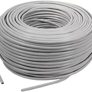 کابل شبکه CAT6 UTP تاراذهین، کیفیت عالی، 23AWG، 0.58mm CCA، سرعت انتقال داده تا 10 گیگابیت بر ثانیه، روکش PVC تازه 4P، رول جعبه 305 متری، خاکستری | TC-LC23U