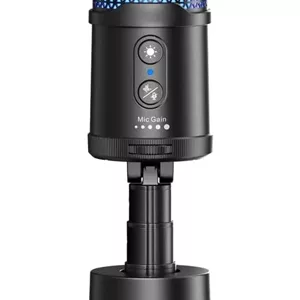 میکروفون کاندنسر USB مدل Jectse EJoy Uni S با 4 جلوه نورپردازی RGB پویا و پایه تاشو مناسب تماس ویدیویی و پخش زنده