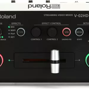 میکسر ویدئویی استریمینگ Roland V-02HD MK II – ساده‌ترین راه حل استریم زنده با دو دوربین در جهان. ایده‌آل برای معلمان آنلاین، گیمرها، مراسم مذهبی و سایر تولیدکنندگان محتوا