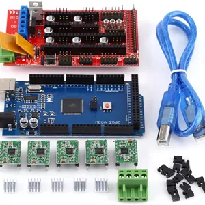 برد کنترلر RAMPS 1.4 به همراه درایورهای A4988، نصب آسان برای RepRap، دانلود از طریق USB