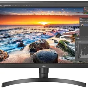 مانیتور 27 اینچی ال‌جی مدل 27BL55U-B IPS HDR UHD 4K (3840 x 2160) با فناوری Radeon FreeSync™، حالت بازی، کنترل‌های روی صفحه، پایه ارگونومیک و سازگار با HDCP 2.2