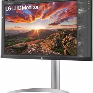 مانیتور کامپیوتر 27 اینچی 4K ال‌جی Ultrafine™ 27UP850K-W - پنل IPS UHD (3840 x 2160)، 5ms GtG 60Hz، DisplayHDR™ 400، DCI-P3 95% (CIE1976)، حالت مطالعه، قابلیت تنظیم شیب و ارتفاع
