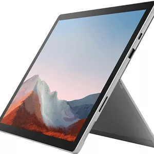 لپ تاپ Microsoft Surface Pro 7  LTE Advanced، پلاتینیوم، Intel i5-1135G7، رم 8 گیگابایت، SSD 256 گیگابایت، صفحه نمایش لمسی 12.3 اینچی، Windows 10 Pro، ایده آل برای تجارت و گیمینگ - 1S3-00001