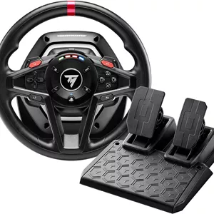 فرمان و پدال مسابقه ای Thrustmaster T128 - عملکرد بالا با فیدبک نیرو برای PC، PS4 و PS5، PS5 Pro