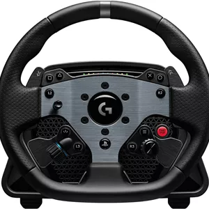 فرمان مسابقه لاجیتک G PRO - فرمان برای کامپیوتر، PS4، PS5، درایو مستقیم 11 نیوتن متر نیرو، بازخورد فوق العاده واقعی، پدال های تعویض دنده مغناطیسی، کلاچ دوگانه، طرح بندی دکمه PRO