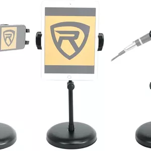 پایه رومیزی تبلت/گوشی هوشمند Rockville iStand 7 با قابلیت تنظیم ارتفاع و گیره میکروفون
