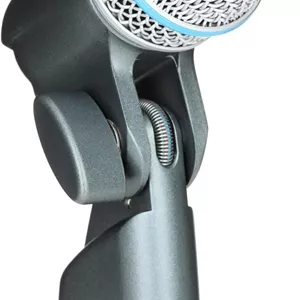 میکروفون Shure BETA 56A برای اسنر و تام - میکروفون درام داینامیک سوپرکاردیوید با پایه گردان برای میکروفون گذاری نزدیک، مجهز به لرزه گیر برای جداسازی صدا، آداپتور پایه قفل شونده داینامیک، توری فولادی