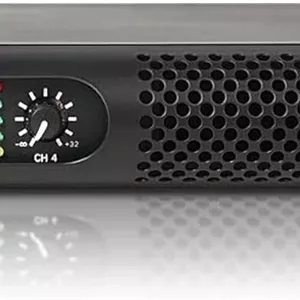 آمپلی فایر سبک وزن 1U چهار کاناله PA/DJ ساند تاون، 4 x 1150W در 4 اهم برای نصب و کنفرانس (UPDM-Q3)