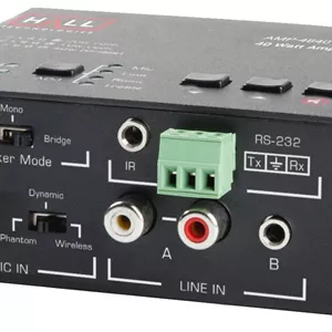 آمپلی فایر صوتی 40 واتی Hall Technologies AMP-4840 با میکسر میکروفون و کنترل RS-232