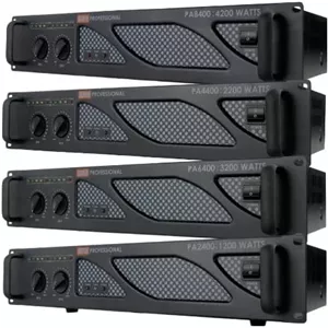 آمپلی فایر حرفه ای رک مونت EMB Pro PA8400 مناسب گروه موسیقی، باشگاه، منزل، دی جی، کارائوکه و سرگرمی با توان 4200 وات