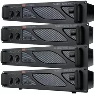 EMB Pro - PA4400 - آمپلی فایر حرفه ای رک مونت - 2200 وات PA مناسب برای کلوپ و گروه موسیقی