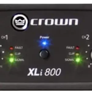 آمپلی فایر قدرت دو کاناله 300 وات کرون در 4 اهم، مشکی، 300 وات (XLi800)