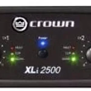 آمپلی فایر قدرت دو کاناله 750 واتی Crown در 4 اهم، مشکی، 750 وات (XLi2500)