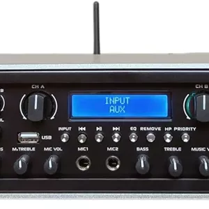 آمپلی فایر 2 کاناله 2000 واتی PA DJ مدل MR DJ AMP2000DSP کلاس AB با پردازنده سیگنال دیجیتال (DSP)، بلوتوث و USB
