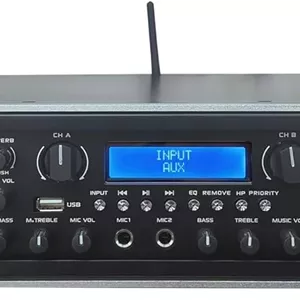 آمپلی فایر قدرت PA دی جی 2 کاناله 7000 واتی MR DJ AMP7000DSP کلاس AB با DSP داخلی بلوتوث USB