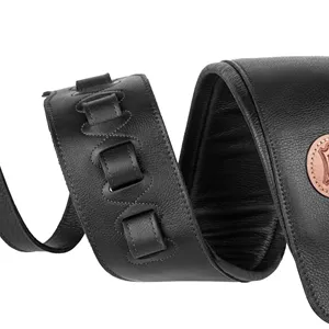 بند گیتار باس چرمی Levy's Leathers MSS2-4-BLK، مشکی