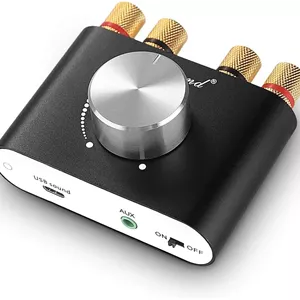 آمپلی فایر قدرت بلوتوثی Douk Audio Nobsound، استریو Hi-Fi دیجیتال 2.0 کانال، 50 وات (مشکی)
