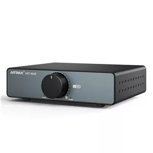AIYIMA A07 MAX آمپلی فایر Hi-Fi دو کاناله 300Wx2 TPA3255 مینی آمپلی فایر قدرت کلاس D پل زدنی مونو استریو آمپلی فایر رومیزی 600 وات با خروجی 3.5 میلی متری آمپلی فایر یکپارچه