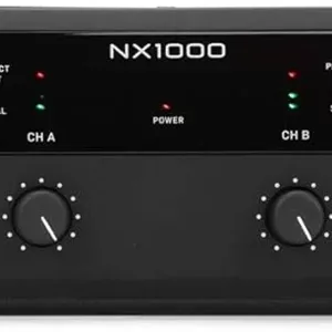 آمپلی فایر قدرت کلاس D بسیار سبک Behringer Nx1000 با توان 1000 وات و سیستم جبران سازی امپدانس بلندگو Smartsense