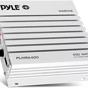 آمپلی فایر دریایی پایل هیدرا سری Elite ارتقا یافته 400 وات 4 کانال، ضد آب، منبع تغذیه Mosfet دوگانه، کنترل سطح بهره، ورودی استریو RCA و نشانگر LED (Plmra400)، مشکی