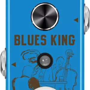پدال گیتار VSN Bluesy Overdrive، دیستورشن بلوز درایور Vintage Overdrive با 2 حالت گرم/داغ، اندازه مینی و True Bypass