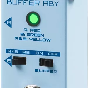 پدال گیتار SONICAKE Buffer ABY، سلکتور خط AB، سوئیچ AB با بای‌پس واقعی و سوئیچ بافر