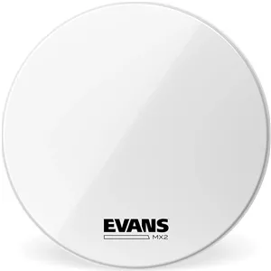 پوست درام باس مارشینگ EVANS MX2 سفید، سایز ۱۸ اینچ
