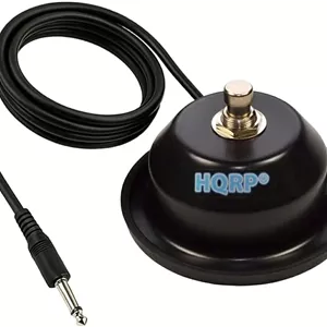 پدال آمپ گیتار تک دکمه HQRP جایگزین برای Fender 099-4049-000 مناسب برای آمپلی فایرهای FM، Mustang، Blues Junior