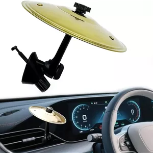 دیزاین هوشمندانه دریچه هوا طرح سنج ماشین، سنج درام، مناسب برای دریچه های هوای مختلف خودرو، برای دوستداران موسیقی