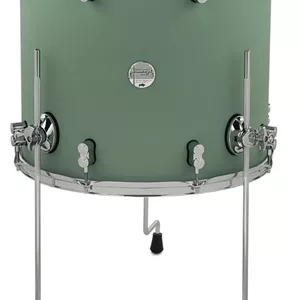 طبل کف PDP Concept Maple، ۱۸ اینچ در ۱۶ اینچ، روکش ساتن Seafoam