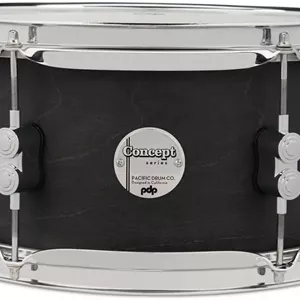 طبل اسنیر افرا با روکش مشکی PDP By DW، سایز 6x12