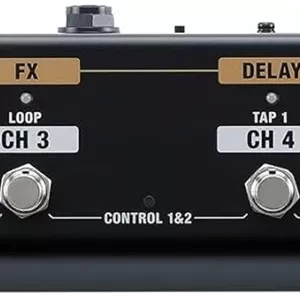 کنترلر پایی BOSS GA-FC EX برای کنترل بدون دست آمپلی فایرهای گیتار و بیس BOSS/Roland | کنترل از راه دور توسعه یافته برای آمپلی فایرهای Katana MkII | تغییر تنظیمات از پیش تعیین شده و فعال/غیرفعال کردن افکت ها با پا، مشکی