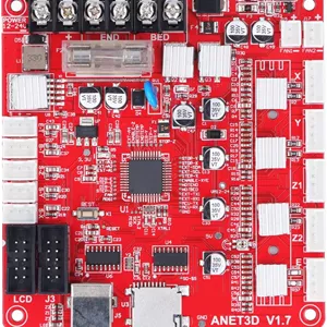ماژول برد کنترل مادربرد پرینتر سه بعدی با رابط USB، درایور موتور خنک کننده و منبع تغذیه برای مادربرد پرینتر سه بعدی Anet E12