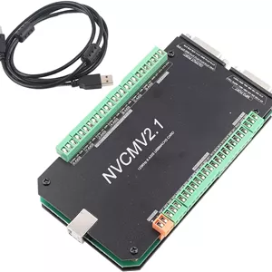 برد کنترلر CNC شش محور Hapivida، رابط USB با 16 ورودی/خروجی قابل برنامه ریزی کارت کنترل اسپیندل PWM برای سیستم موتور پله ای
